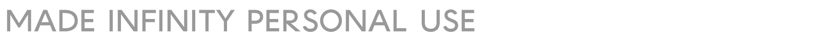 Made Infinity font preview
